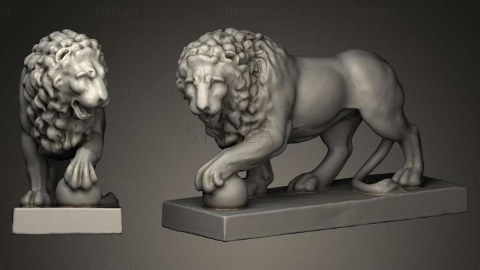 Статуэтки львы тигры сфинксы Medici Lion